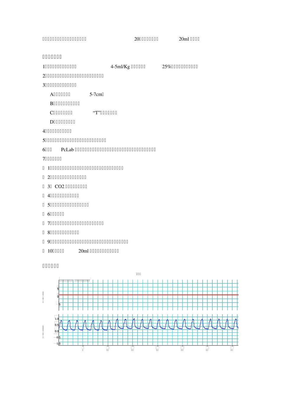 家兔呼吸运动和胸内负压的影响因素观测1_第2页