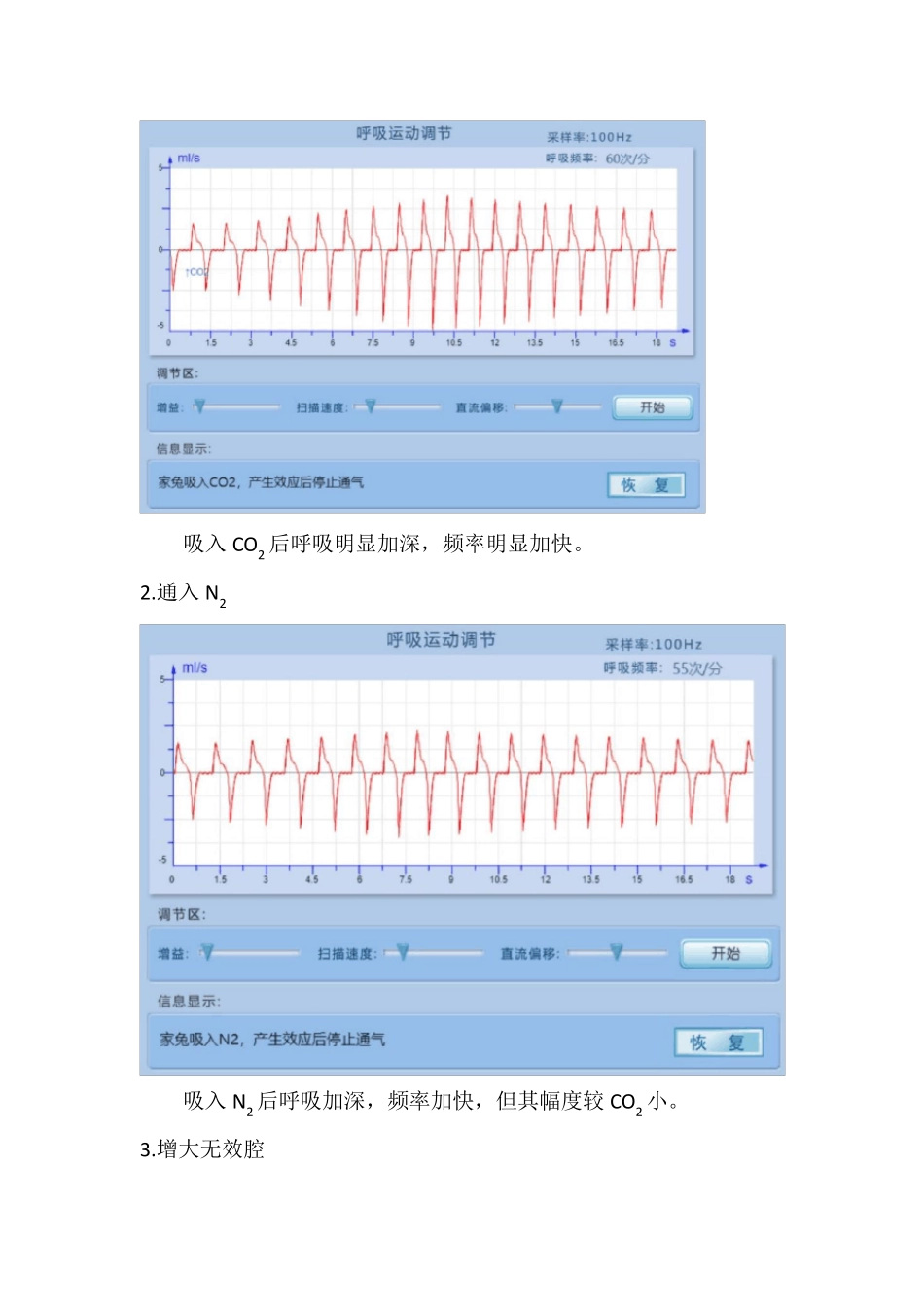 家兔呼吸运动的调节实验报告_第2页