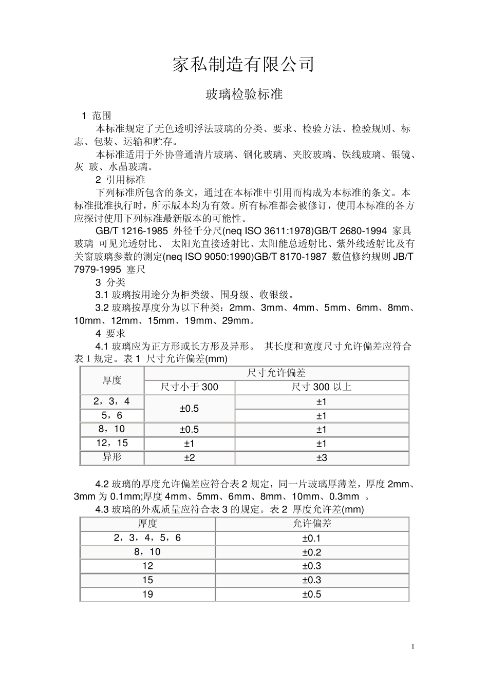家具玻璃检验_第1页