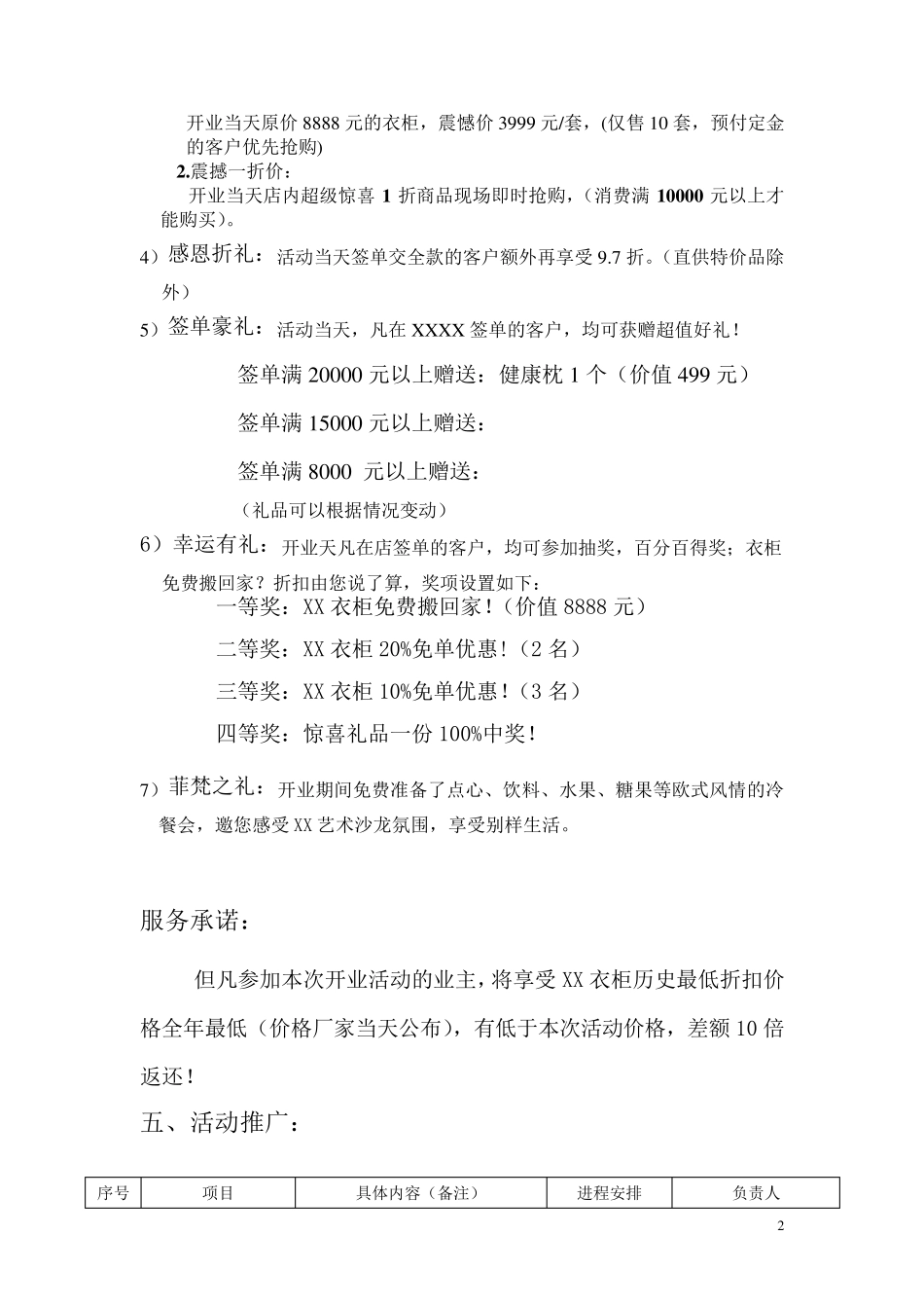 家具行业开业活动方案_第2页