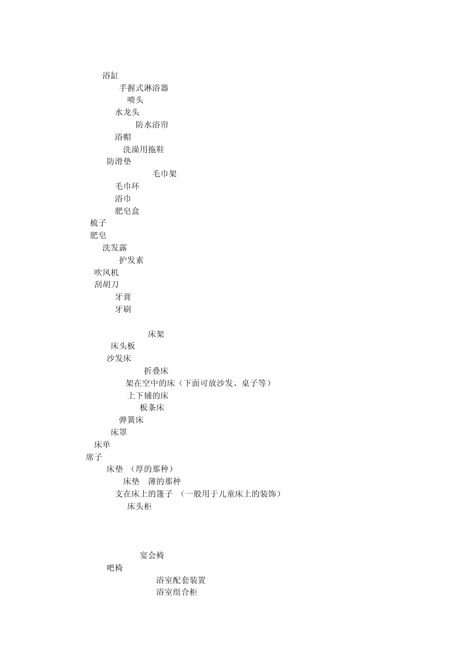家居日用品英文_第3页