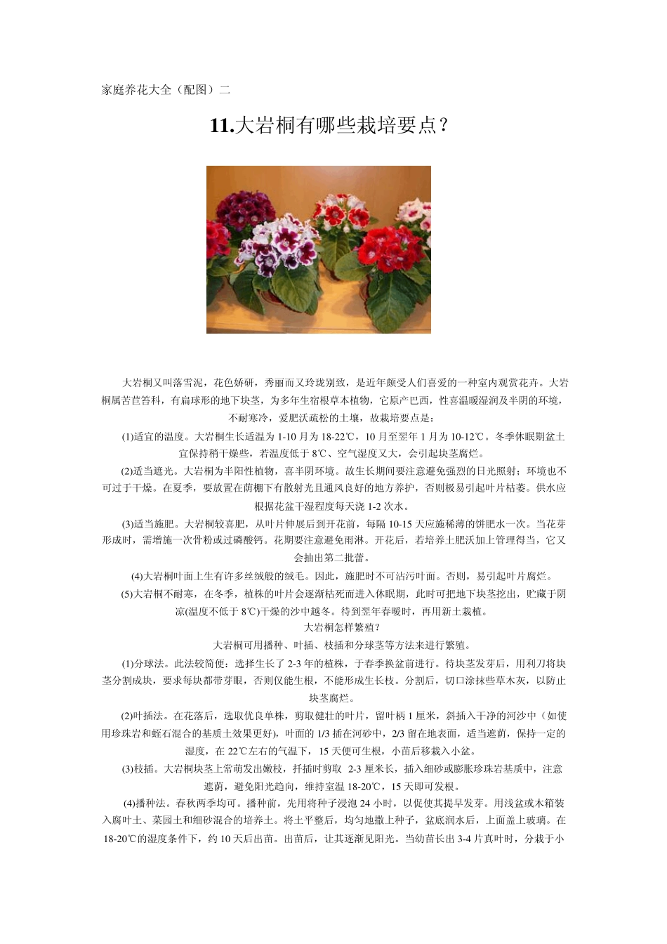 家庭养花大全(配图)二_第1页