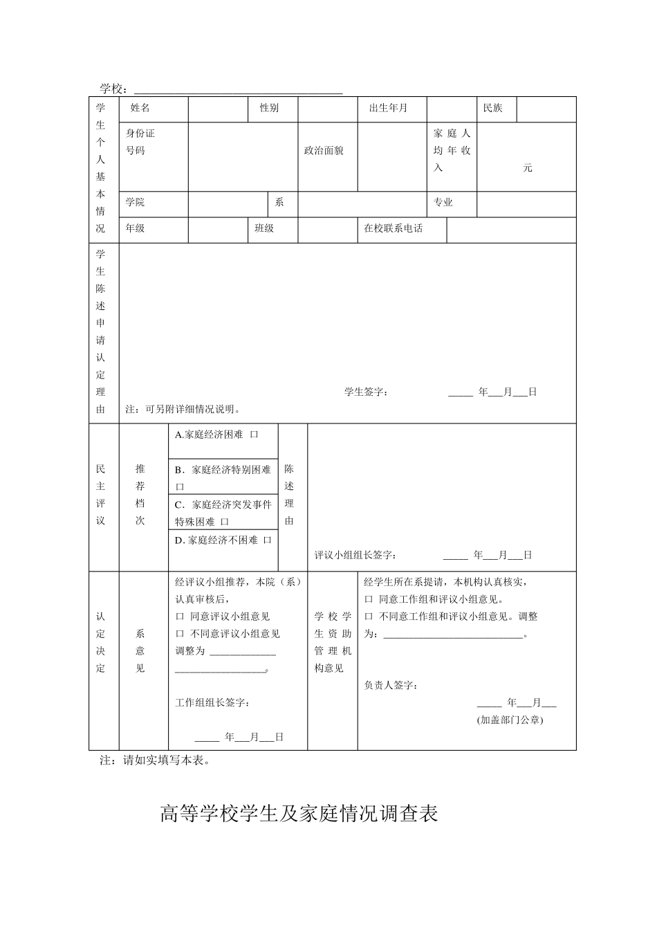 家庭经济情况调查表_第3页
