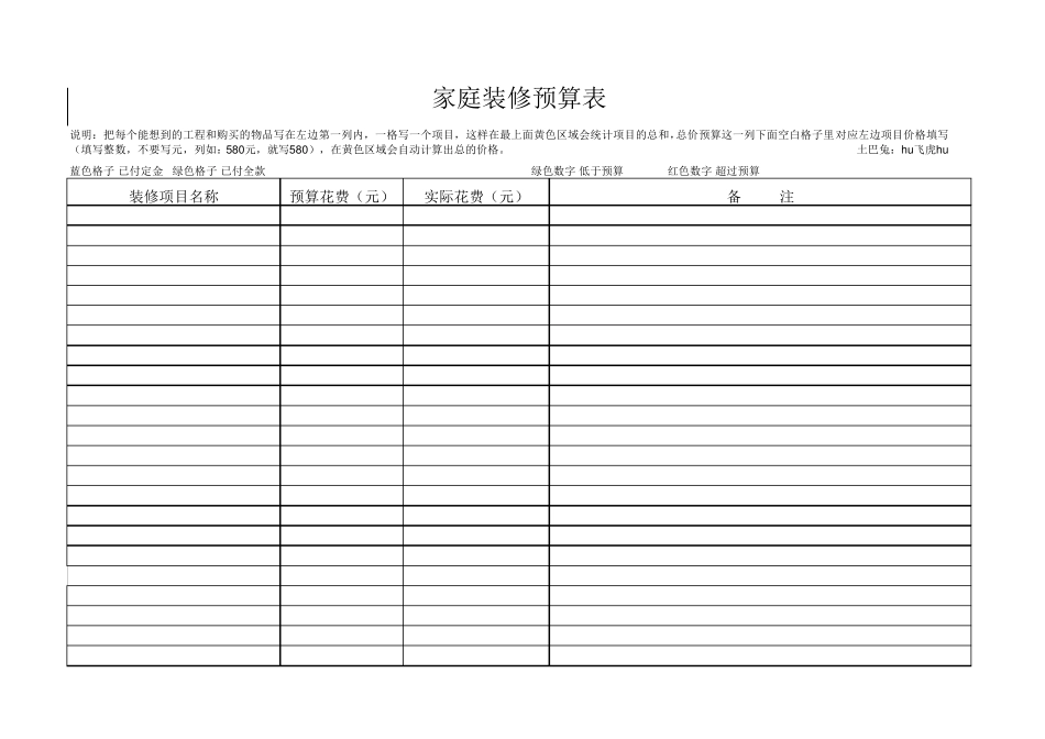家庭装修记账表_第3页