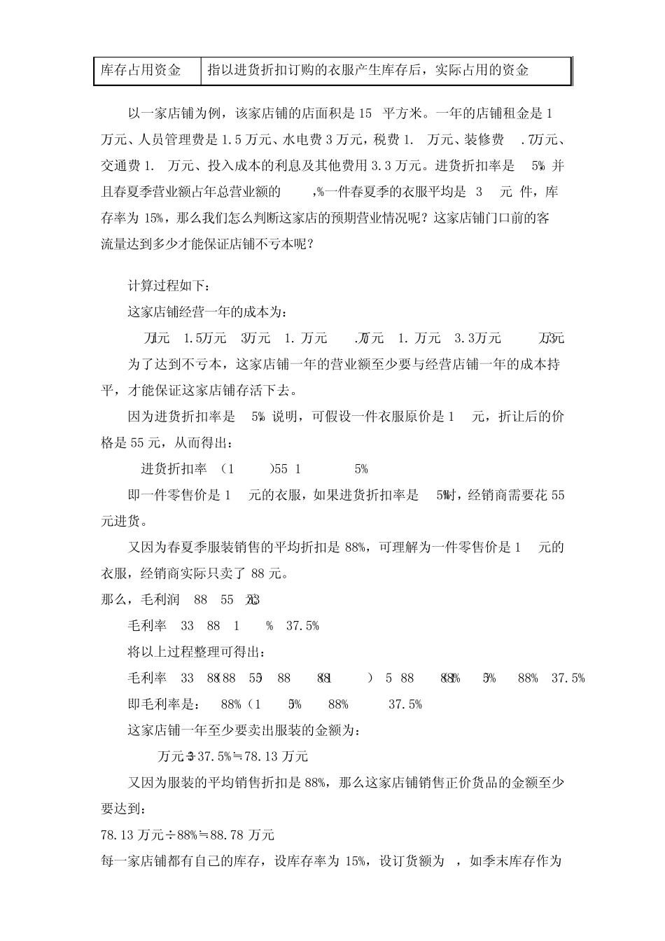 家纺店铺盈亏计算方法罗莱家纺、如心家纺、富安娜、梦洁、水星、家纺招商必备_第2页