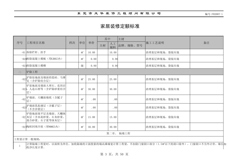 家装定额标准_第3页