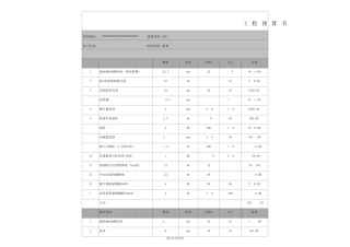 家装详细报价表