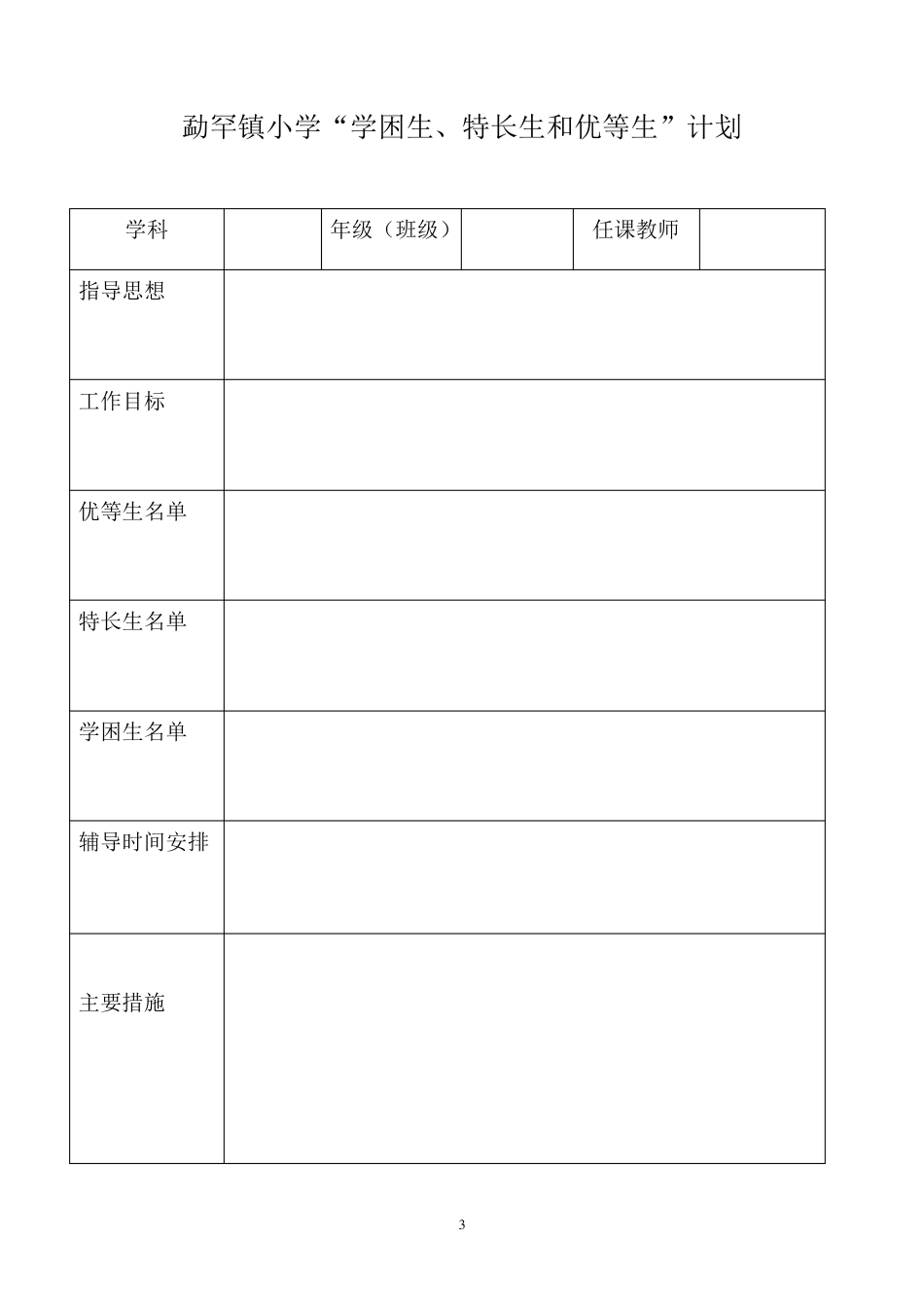 家长会记录表_第3页