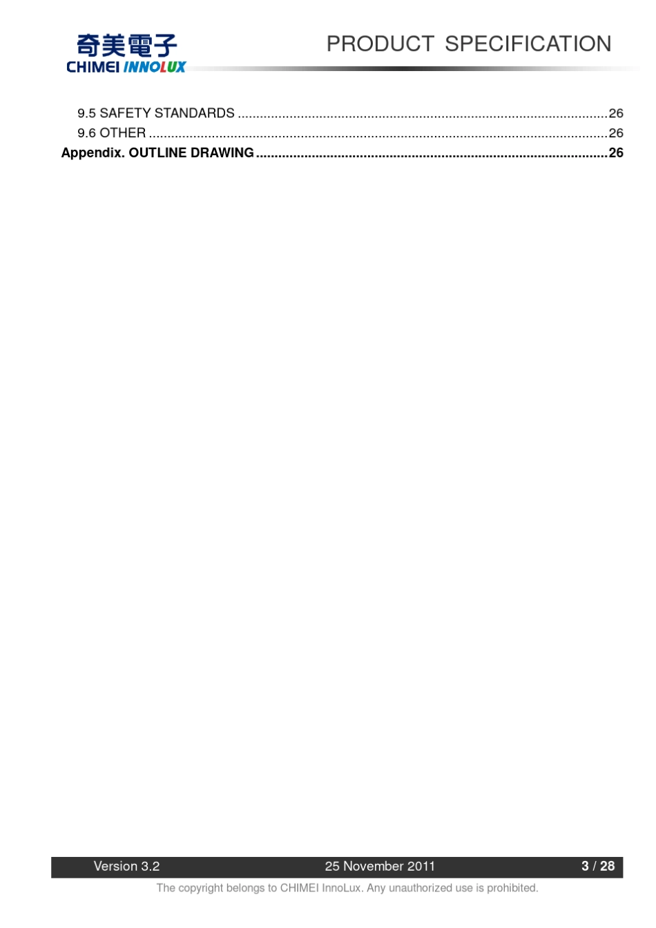 宽视屏M215HGEL21奇美21.5液晶显示屏产品说明书_第3页