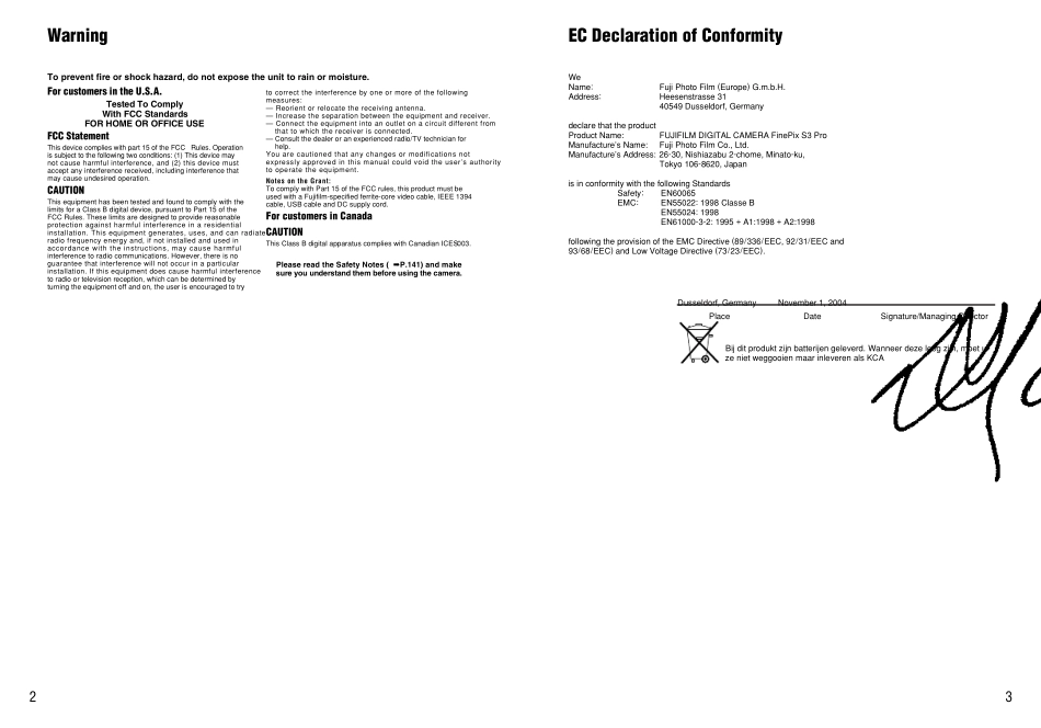 富士S3Pro数码相机说明书使用手册下_第2页