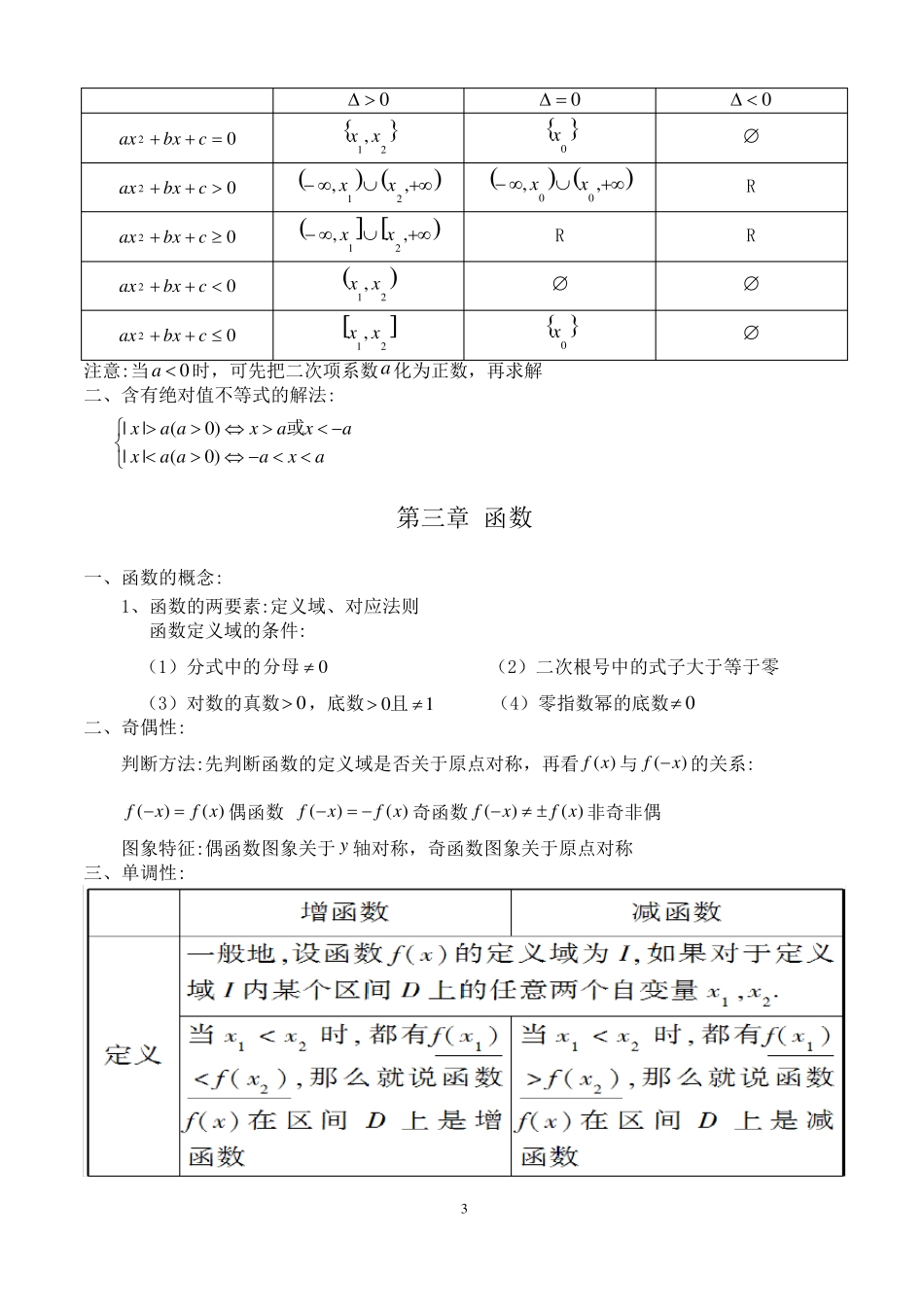 对口升学数学知识点复习_第3页