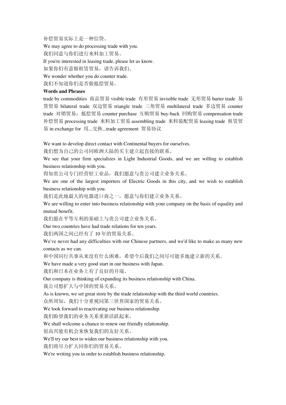 对外贸易常用语自己整理的_第2页