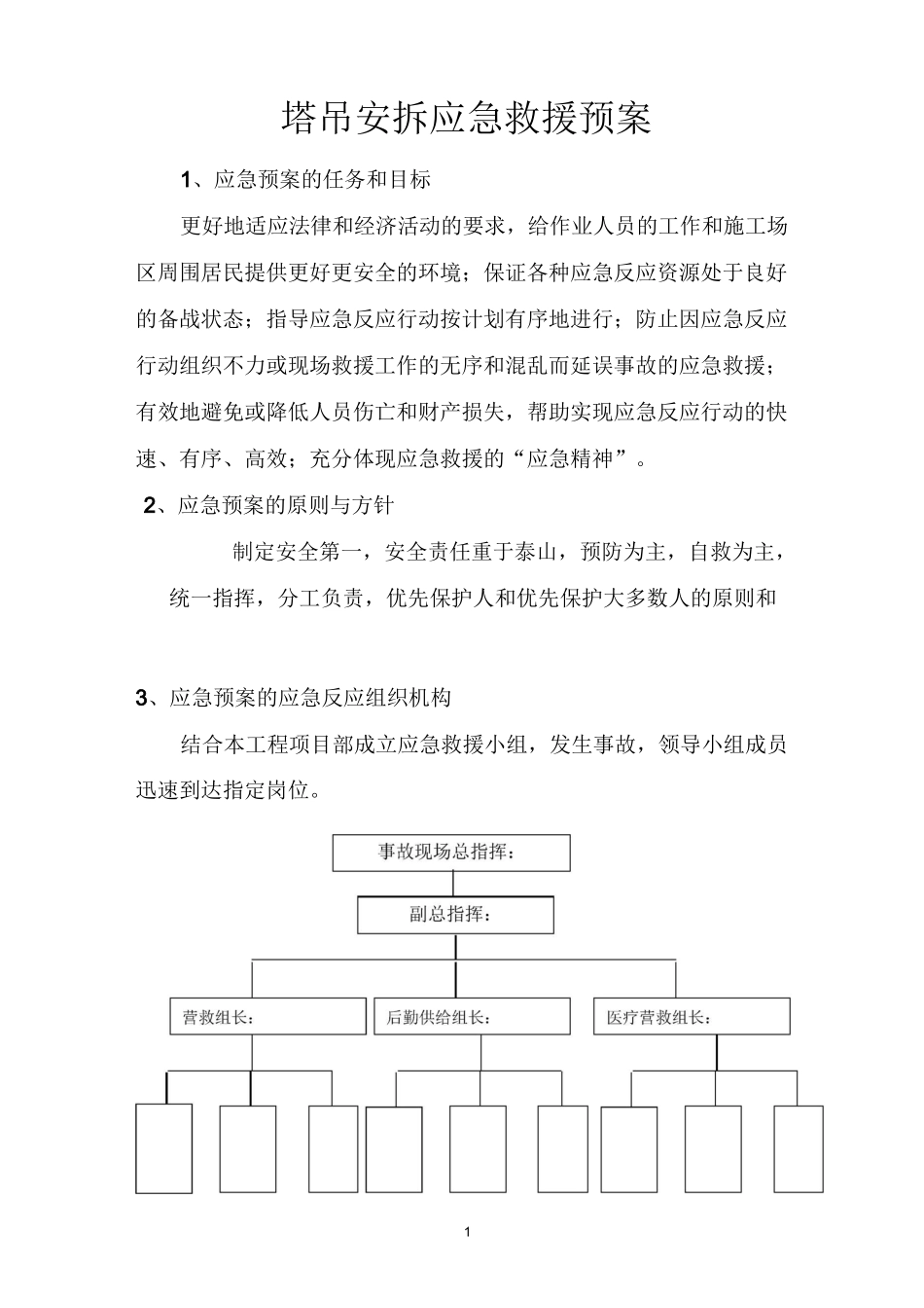 塔吊安拆应急预案_第1页
