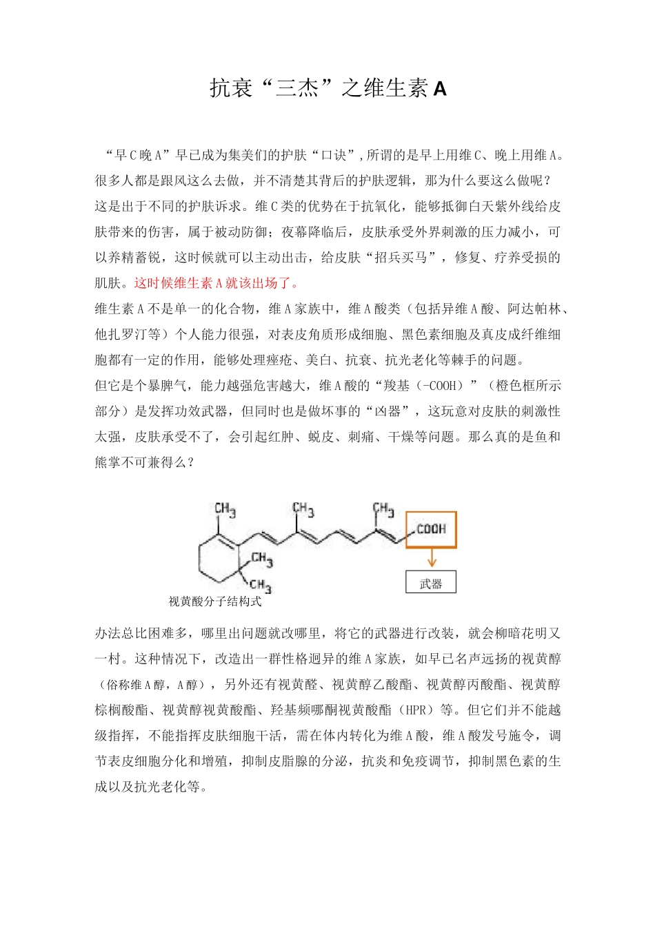 抗衰“三杰”之维生素A_第1页