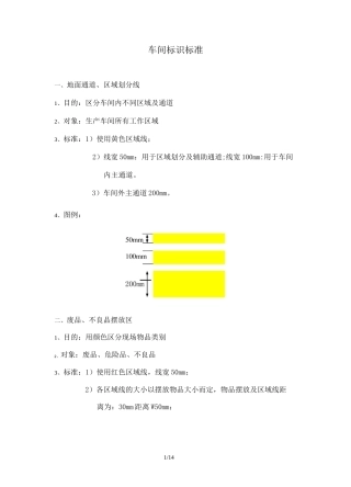 厂内车间现场标识规划