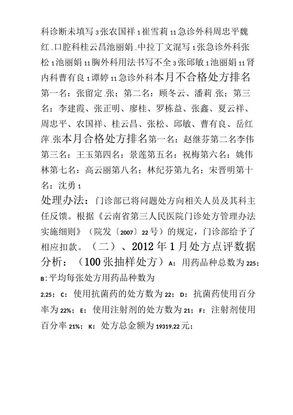 1月药事质量通报_第2页