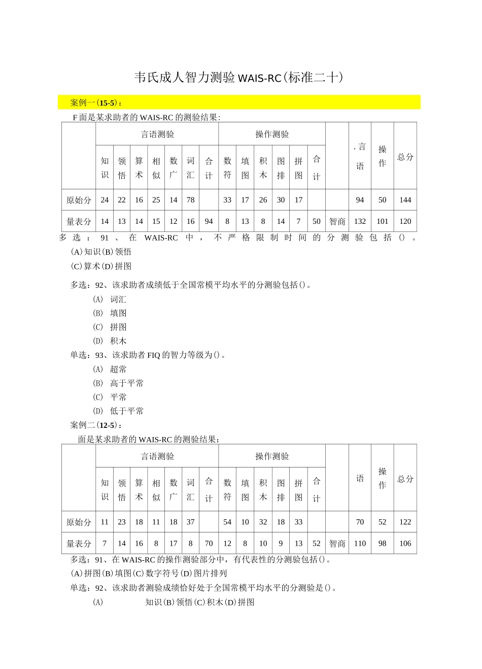 心理测验技能(含答案)_第1页