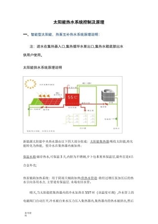 太阳能热水系统控制与原理