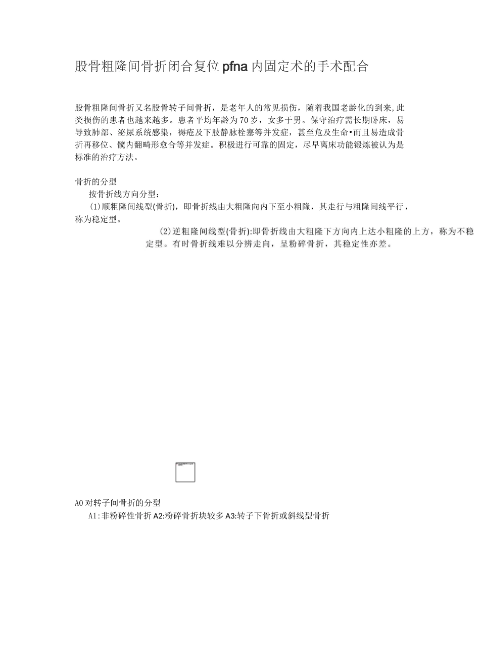 股骨粗隆间骨折PFNA内固定手术的护理配合_第1页