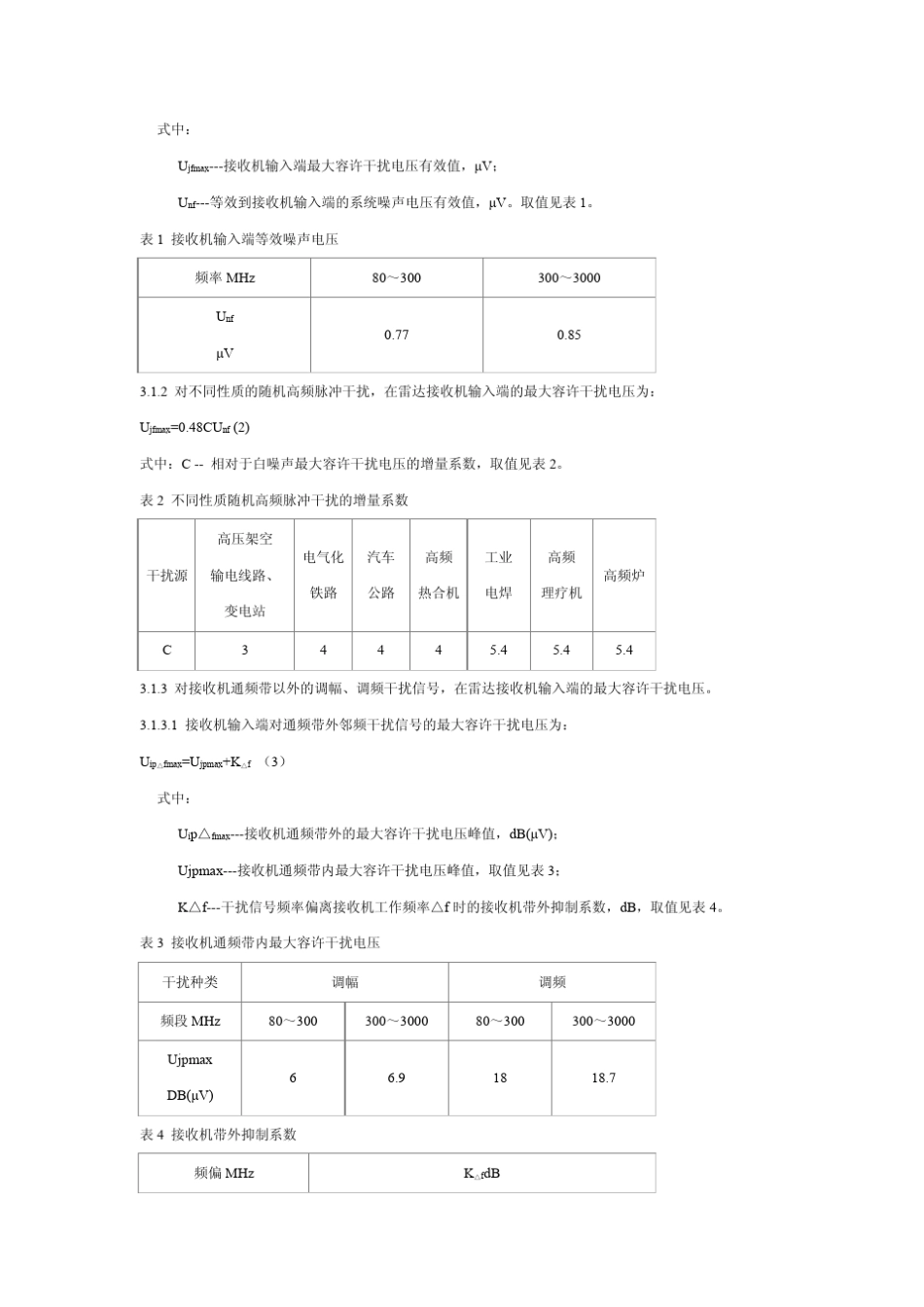 对空情报雷达站电磁环境防护要求_第2页