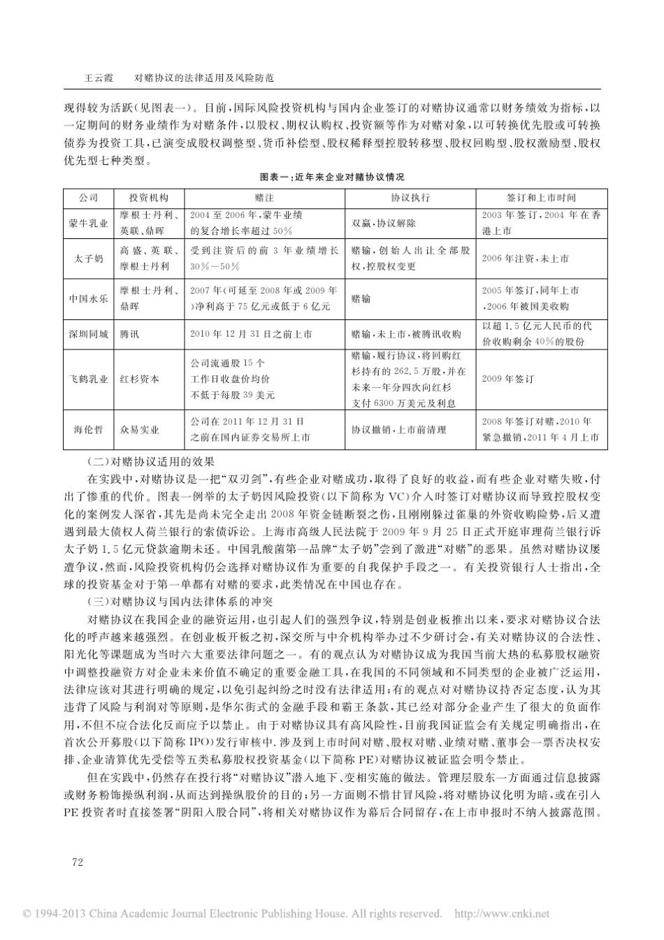 对赌协议的法律适用及风险防范_王云霞_第2页