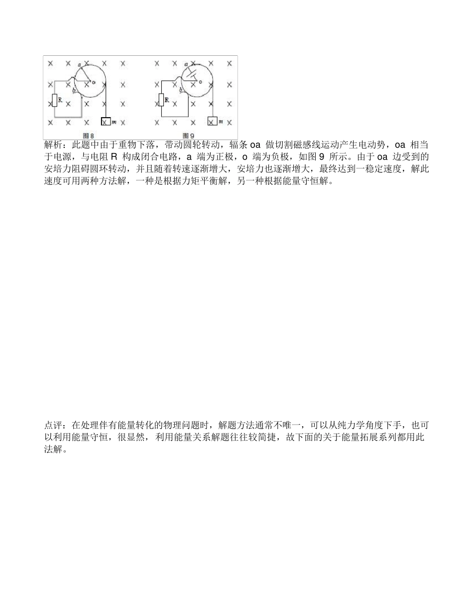 导体棒绕固定点转动切割磁感线专题高考物理_第3页