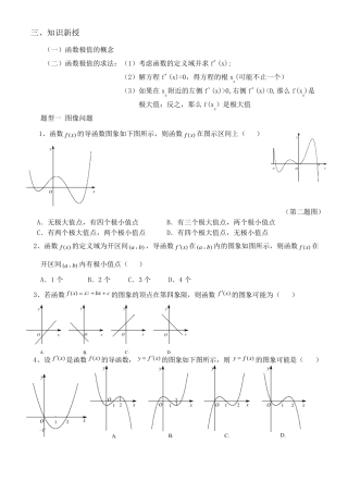 导数与极值、最值练习题