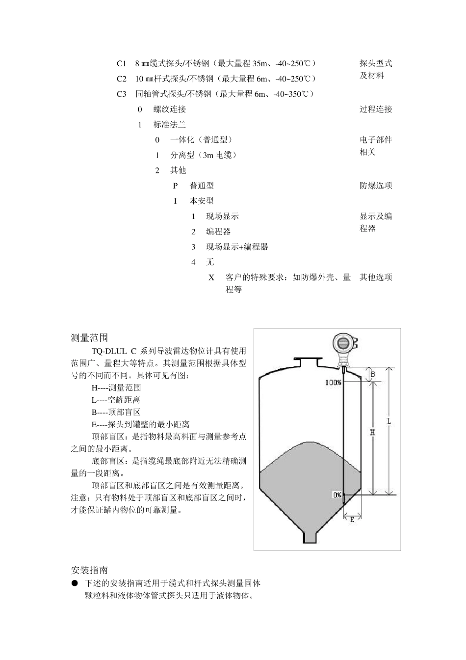 导波雷达物位计说明书_第2页