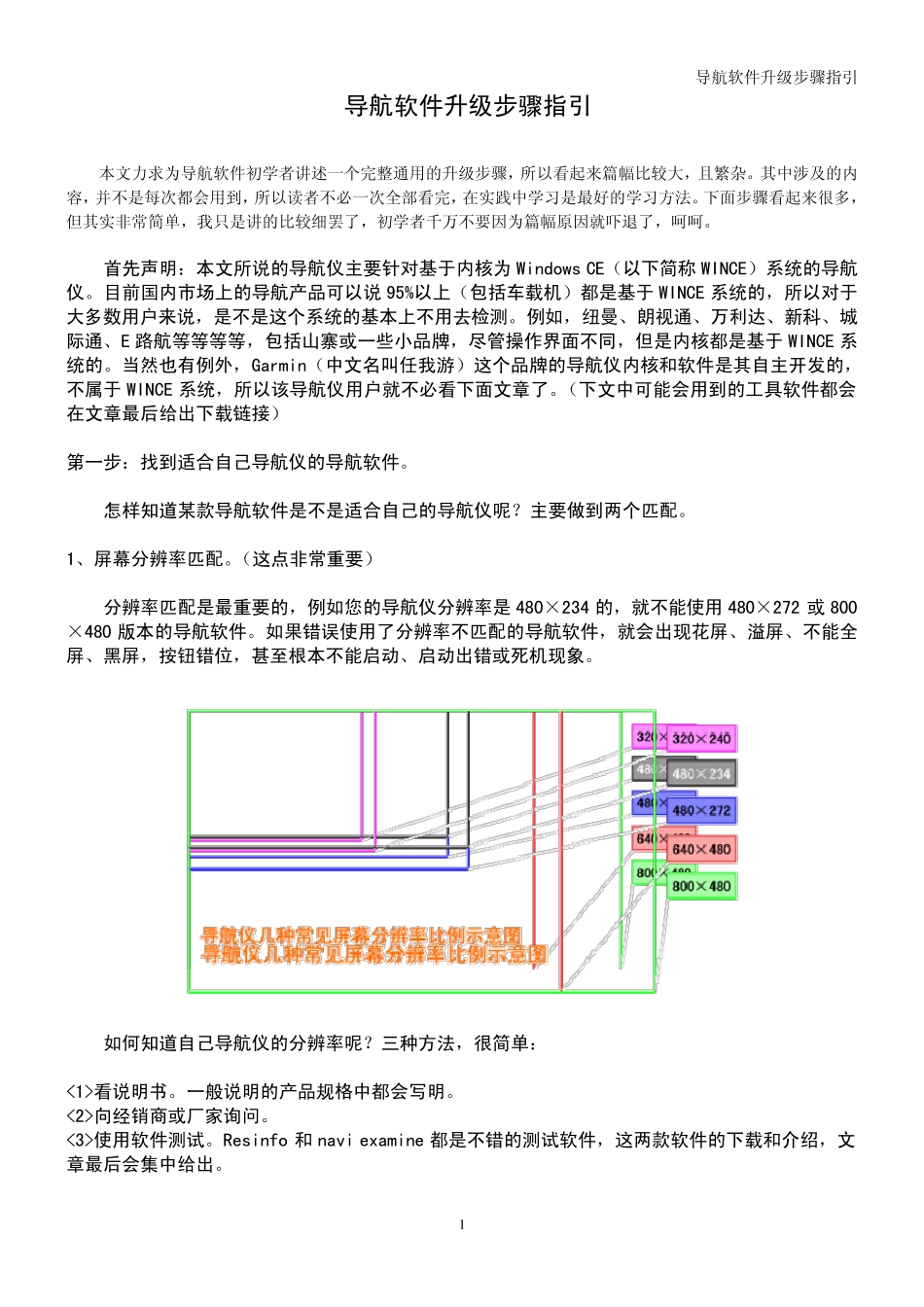 导航软件升级步骤指引_第1页