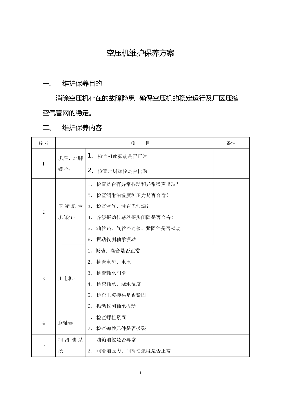 寿力空压机维护保养方案_第2页