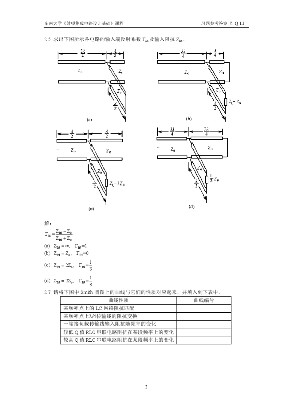 射频集成电路与系统RFIC习题_参考答案_第2页