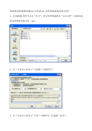 将TXT文件转换成EXCEL文件的方法