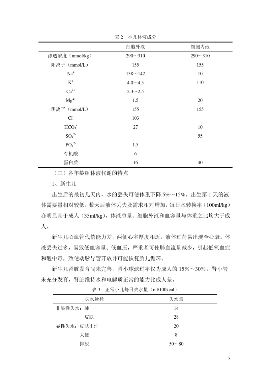 小儿围术期液体和输血管理指南(2009)_第2页