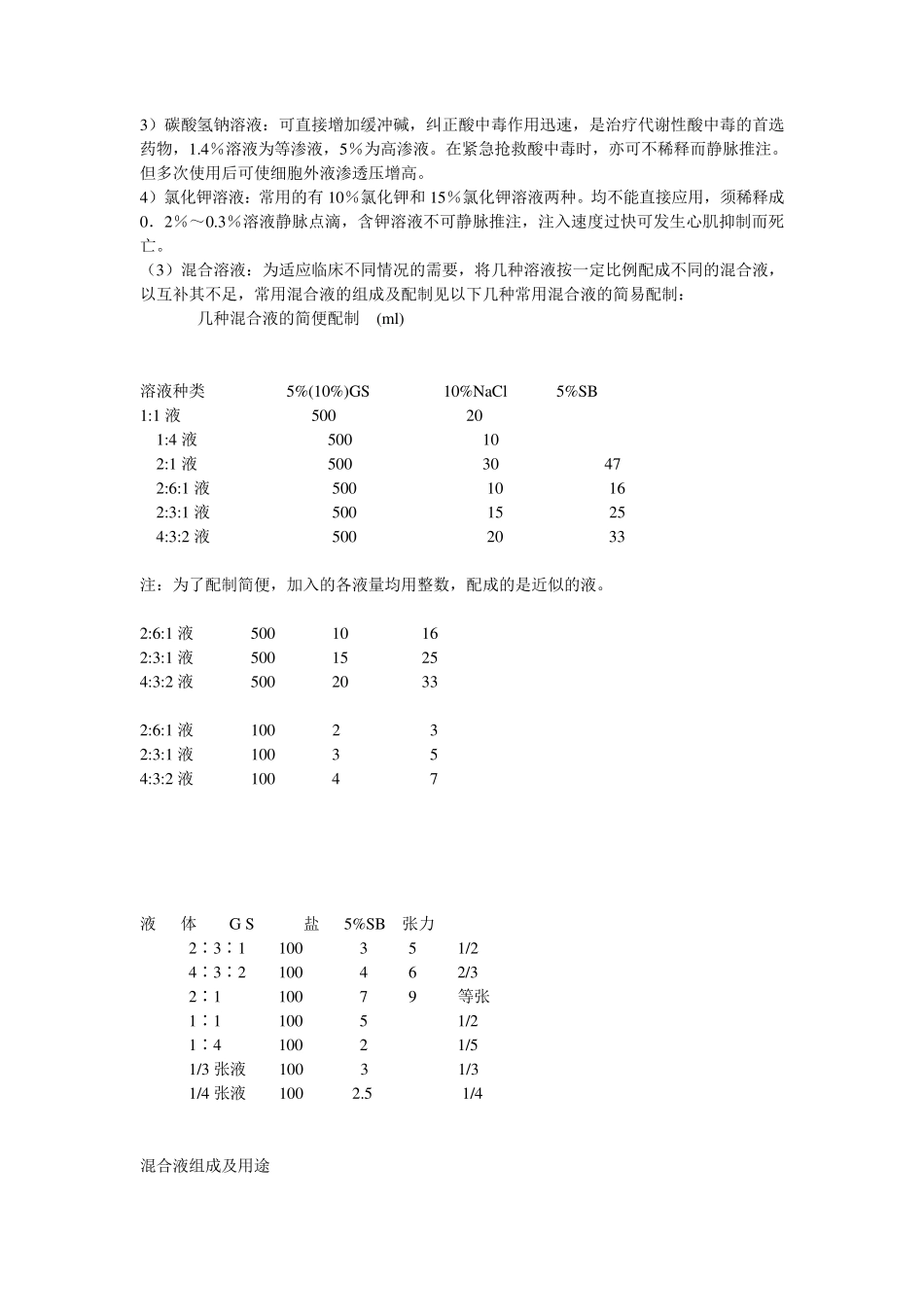 小儿补液计算大全题库_第3页