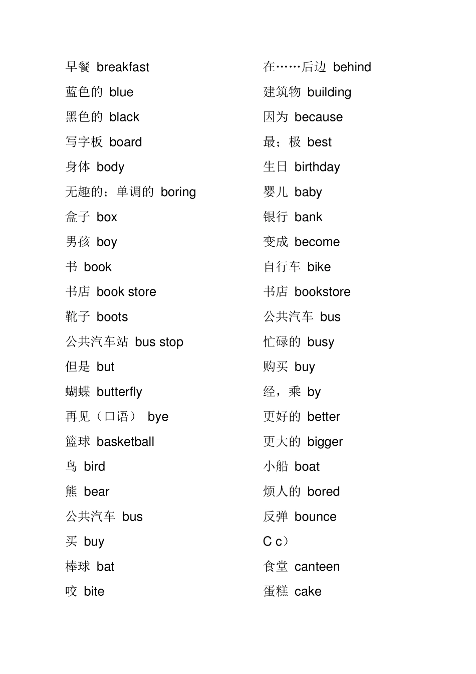 小升初必背单词_第3页