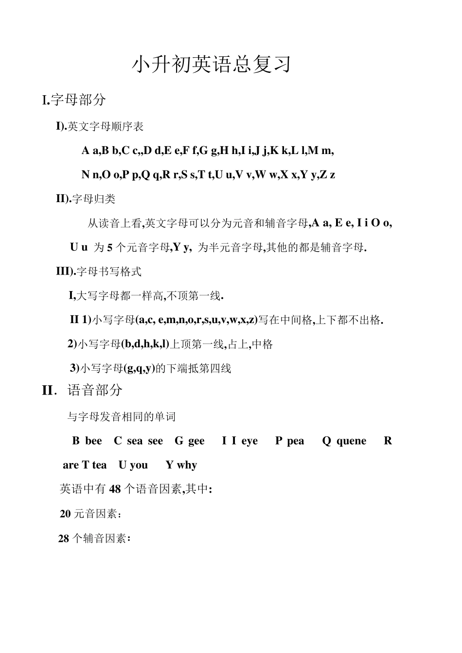 小升初英语总复习_第1页