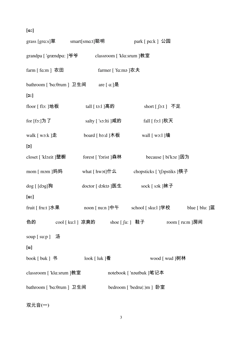 小升初英语衔接教材_第3页