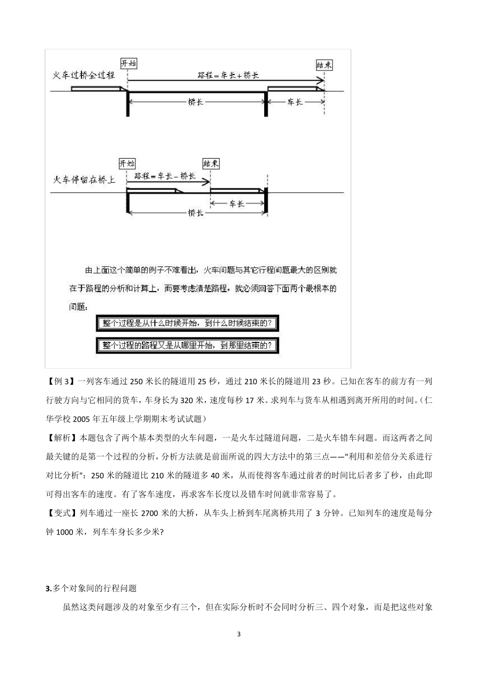 小升初行程问题专项讲解及试题_第3页