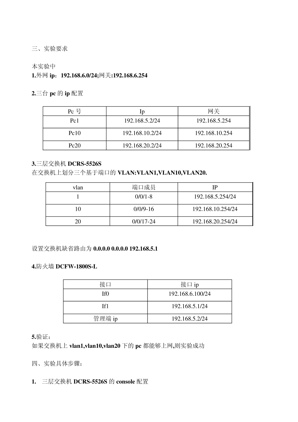 小型企业网络组建实验报告_第2页