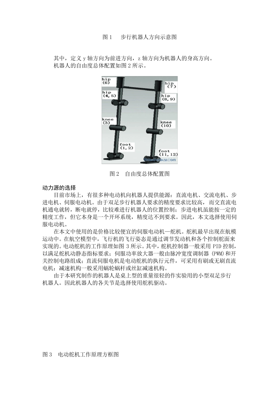 小型双足步行机器人的结构及其控制电路设计_第2页