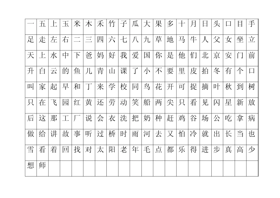 小学13年级生字表_第1页