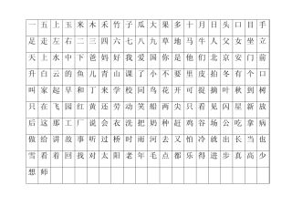 小学13年级生字表