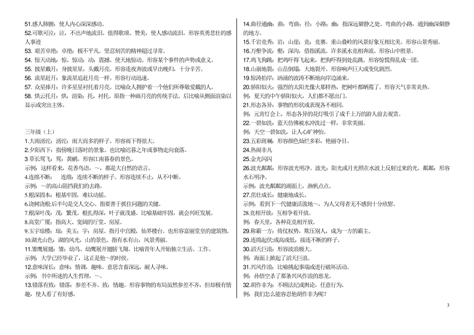 小学16年级成语及解释大全_第3页