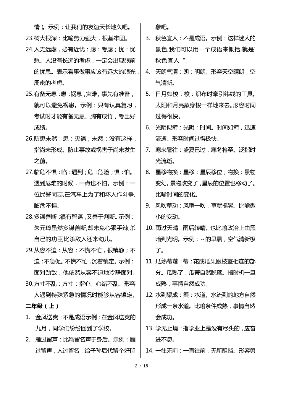 小学16年级成语大全_第2页