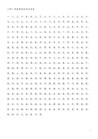 小学3500常用汉字