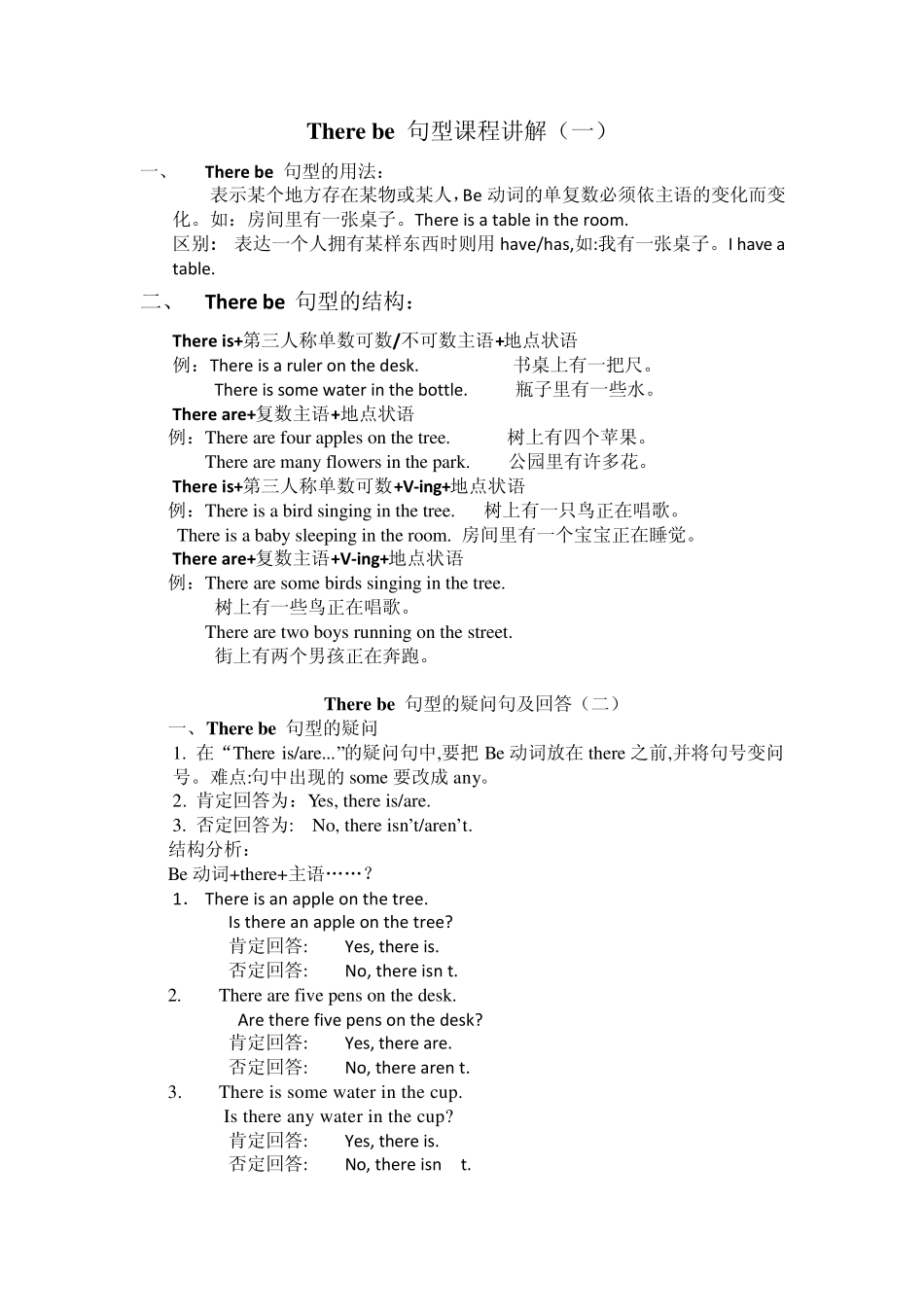 小学_There_be_句型课程讲解[1_第1页