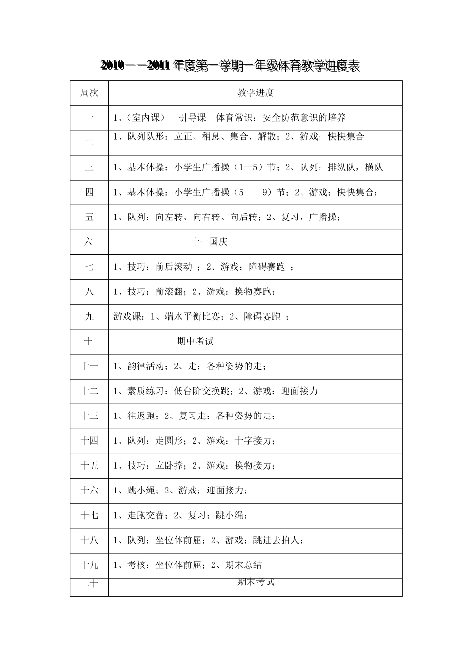 小学一年级体育教案_第1页