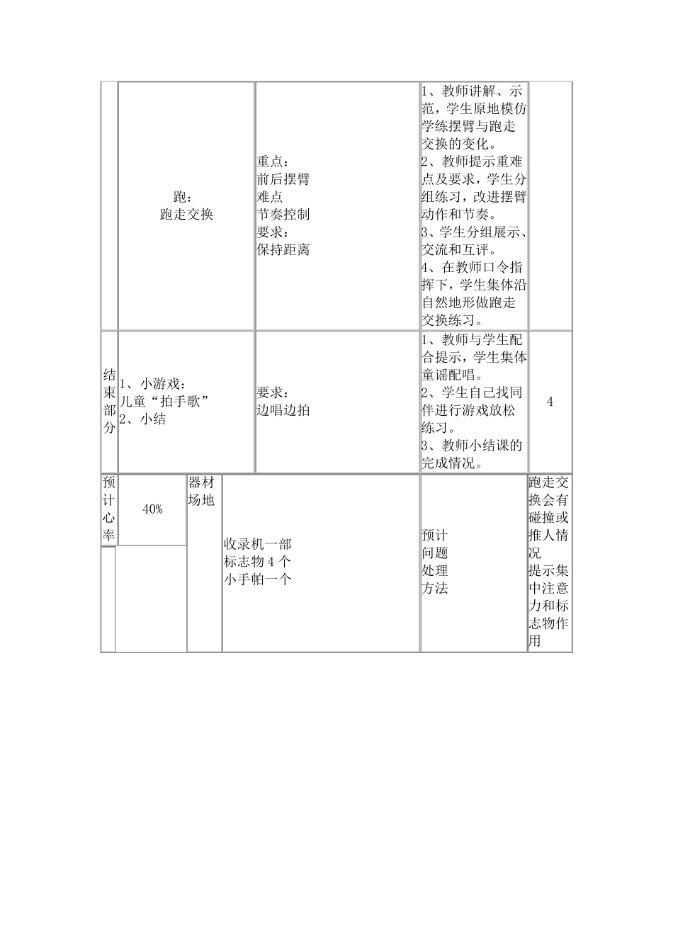 小学一年级体育课教案全集_第2页