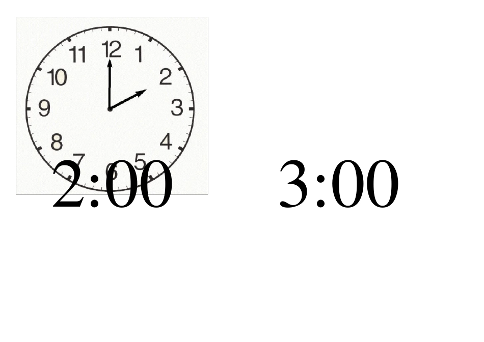 小学一年级时间钟表图片_第2页