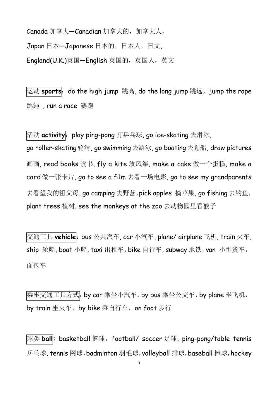 小学一至三年级英语单词总结_第3页